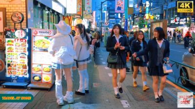 4K HDR Japan travel 2026 | Walk from Shinjuku（新宿）to Ōkubo (大久保) Tokyo Japan | Relaxing City ambience