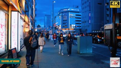 4K HDR Japan travel 2026 | Walk in Kinshicho（锦糸町） Tokyo Japan | Relaxing Natural City ambience