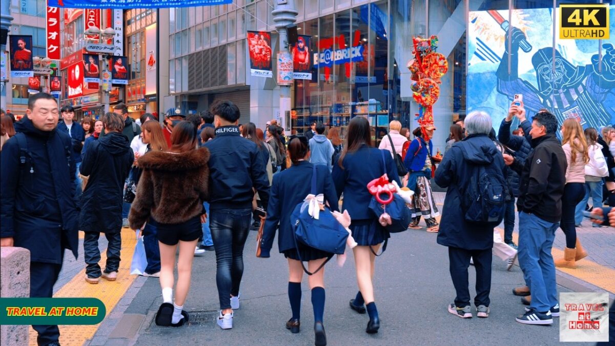 4K HDR Japan travel 2026 | Walk in Shibuya (渋谷) Tokyo Japan | Relaxing Natural City ambience
