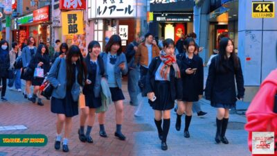 4K HDR Japan travel 2026 | Walk in Shibuya (渋谷) Tokyo Japan | Relaxing Natural City ambience
