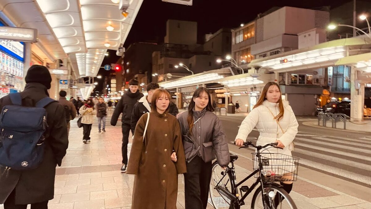 [4K] 夜の四条通| 京都 散歩 | 🖖 Vol.1,566 | Kyoto Japan Walking Tour 🇯🇵 | ASMR | 作業用