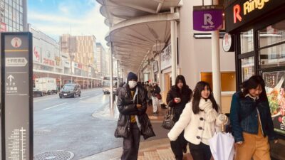 [4K] 雪の四条・烏丸| 京都 散歩 | 🖖 Vol.1,589| Kyoto Japan Walking Tour 🇯🇵 | ASMR | 作業用