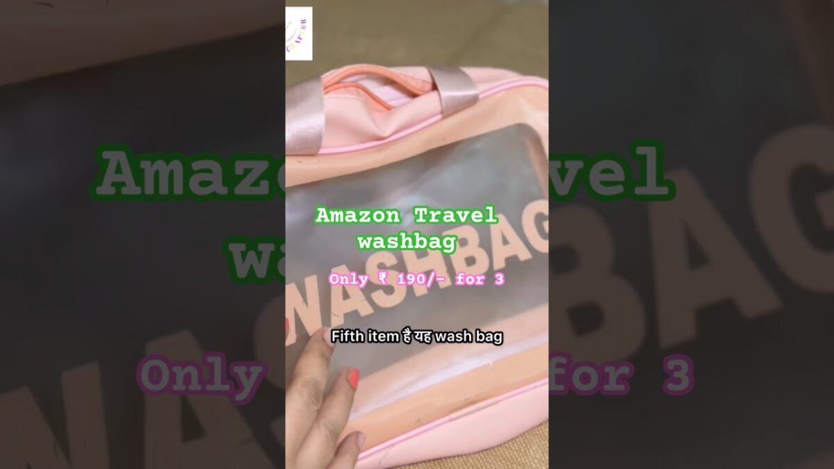 Amazon travel washbag for toiletries #washbag #amazontravel #travelessentials