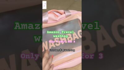 Amazon travel washbag for toiletries #washbag #amazontravel #travelessentials