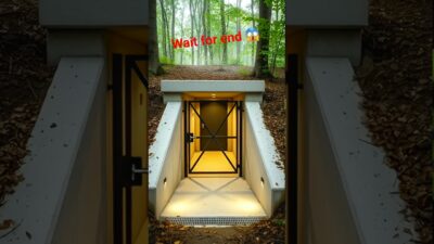 Hidden Underground Bunker in Forest | #bunker #shorts #asmr