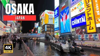 【Japan Walk 4K】Osaka Shinsaibashi Street to Glico Sign & Soemoncho｜2025