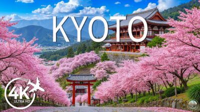 Kyoto, Japan Spring 4K 🌸 Peaceful Sakura Temples, Sacred Shrines & Timeless Zen Calm