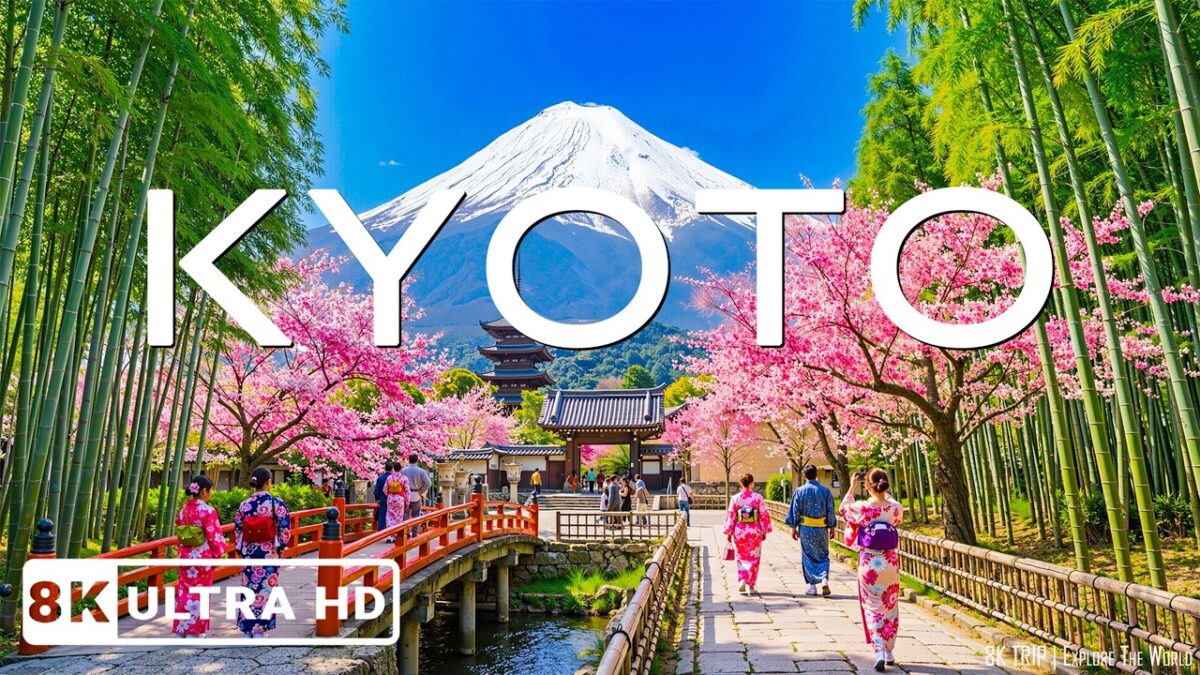 Kyoto, Japan Spring 4K 🌸 Tranquil Sakura Temples, Sacred Shrines & Timeless Stillness – VIDEO 4K UHD