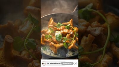 Relaxing Outdoor Cooking ASMR | Wild Mushrooms & Herbs | The Wood Architect |