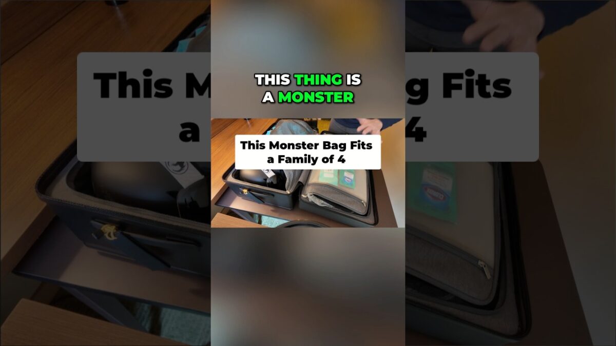 This Suitcase Is a Packing Monster #shorts #travel #suitcase