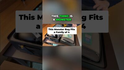 This Suitcase Is a Packing Monster #shorts #travel #suitcase