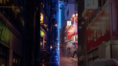 Tokyo Night Walk — Kinshicho Back Alley in the Rain