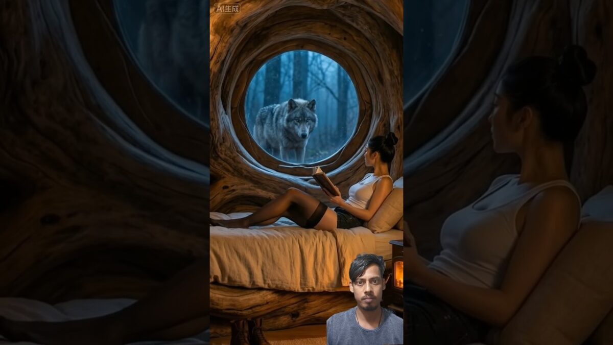 Tree Root Shelter ASMR #ASMR #Shelter #Survival #Cozy #Wolf #Forest #Al #Nature #Luxury