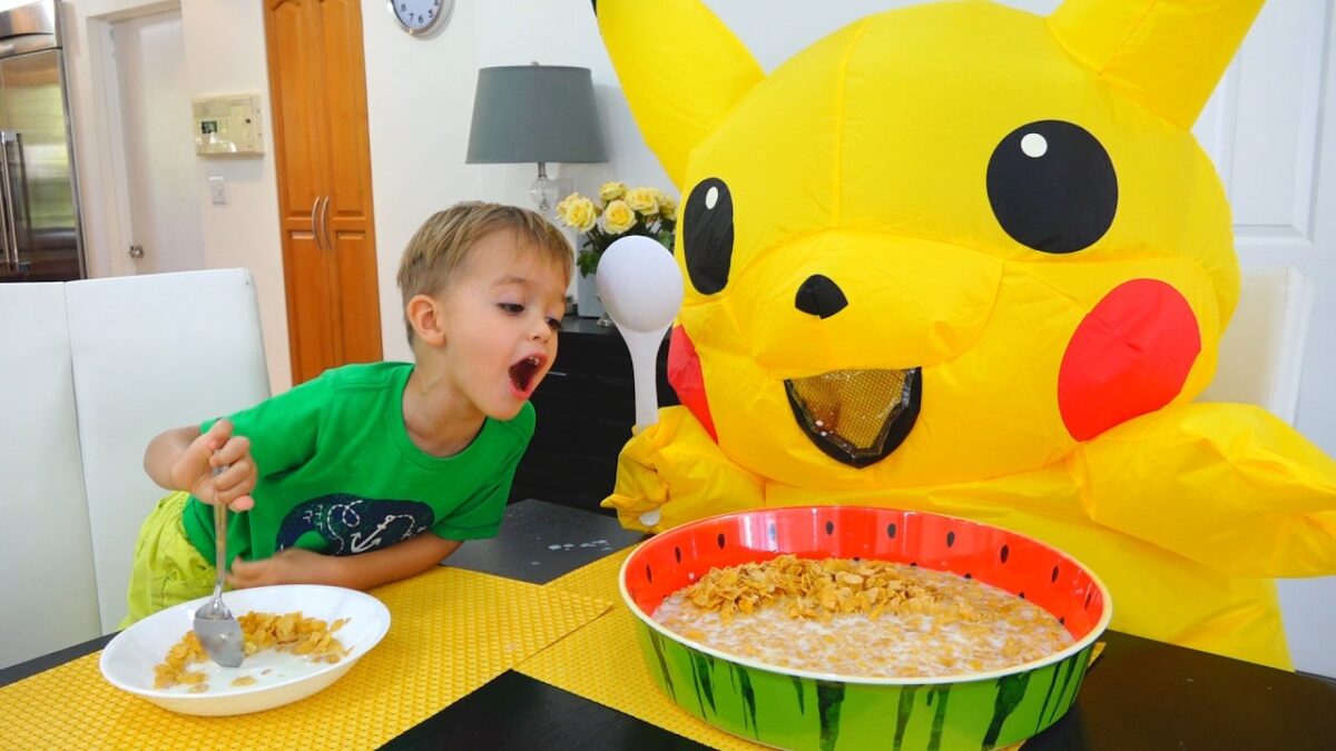 Vlad and Niki children morning routine story with Huge Toy