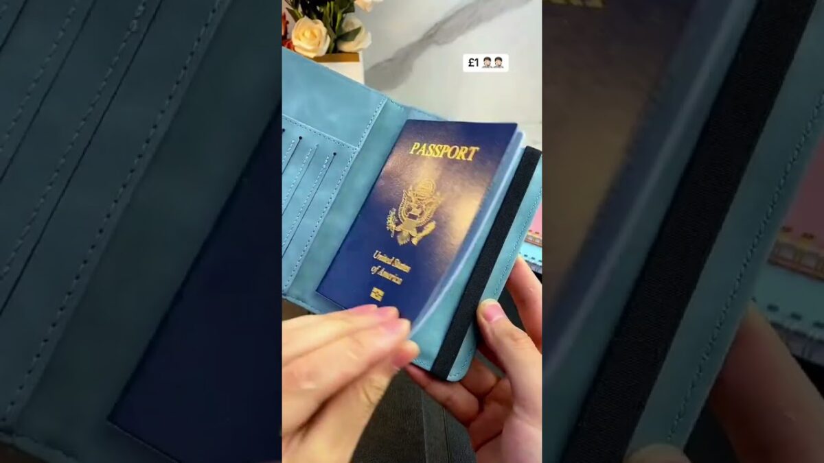 WALNEW RFID Blocking Passport Holder Travel Wallet Cover Case #amazonfinds