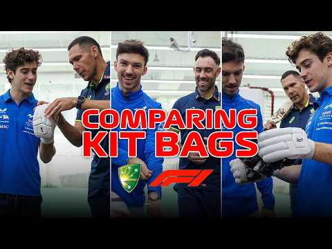 What’s in the bag? Cricketers & Formula 1 drivers swap equipment