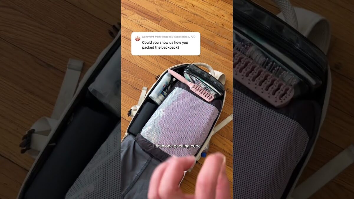 backpack tour frm my recent 10 day trip! 💪✈️ #travelhacks #packing