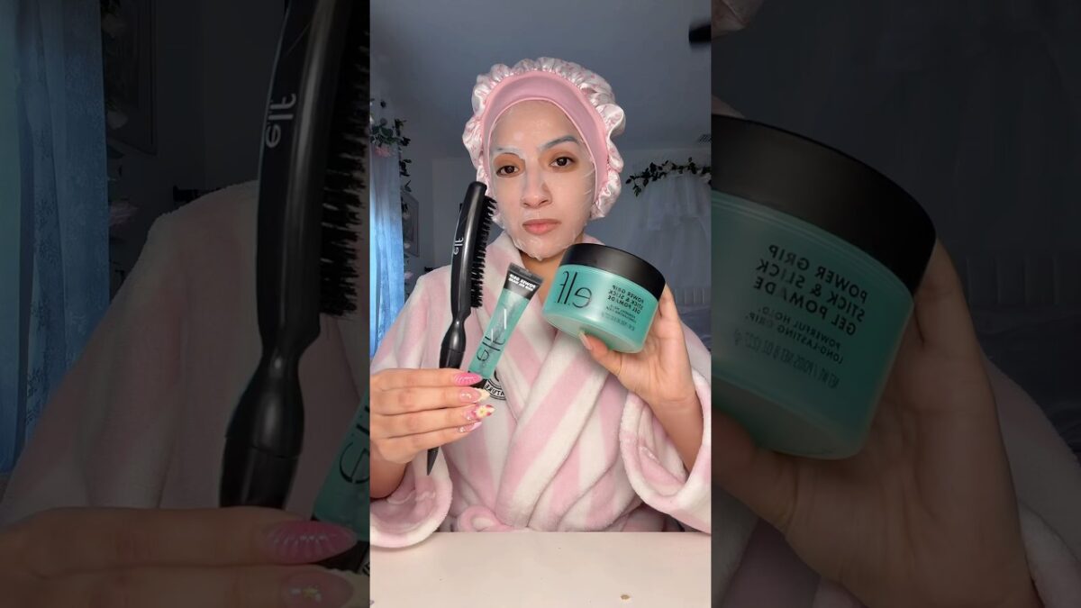 🌸get ready with me🌸(morning routine) #grwm #skincare #morningroutine #slickback #hairstyle
