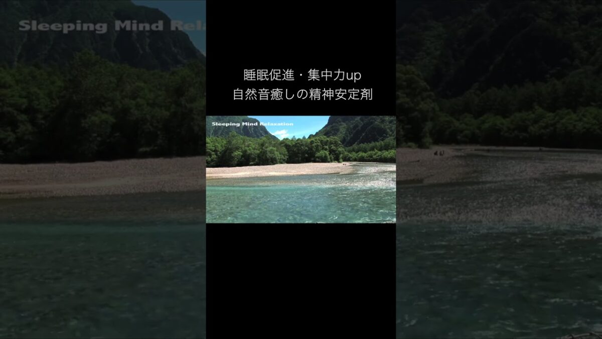 上高地 森林浴 心を落ち落ち着く清流の音！#睡眠 #自然音 #relax