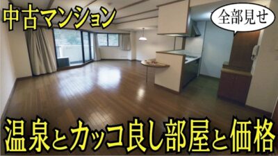 【内見実況】信玄の隠し湯天然温泉と、カッコイイ部屋と、価格。緑豊かな川沿いの最上階１ＬＤＫ『中古マンション・グラントピア丹沢』藤和不動産　#ルームツアー　#リゾートマンション　#丹沢湖マンション
