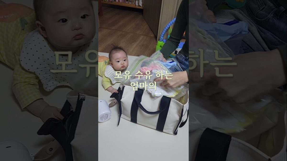 모유수유 하는 엄마의 what’s in my bag#모유수유 #엄마와딸 #외출준비
