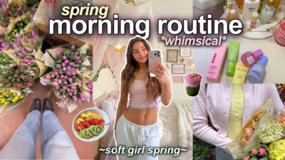 *whimsical* spring morning routine 💐 cozy & aesthetic soft girl rituals