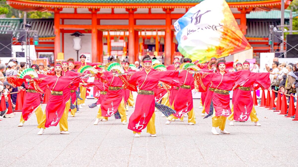 [4K] よさこい連「わ」　京都さくらよさこい 2026 さくよさ 日曜日 パレード演舞