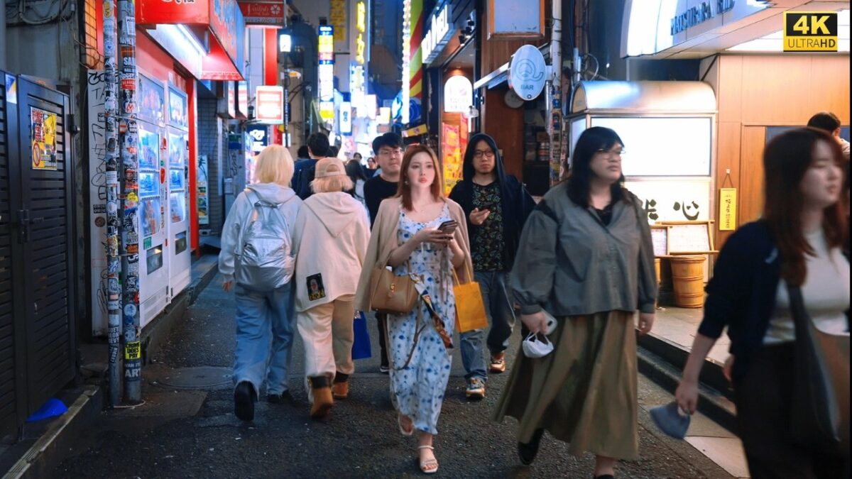4K HDR Busy Night Walk in Shibuya Tokyo 🌙 Neon Lights & Real City Ambience