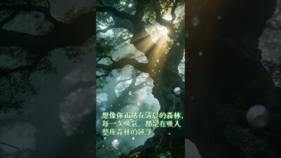 給肺部的一場森林浴：528Hz 修復頻率，每一口呼吸都是洗滌#冥想和平 #肺部療癒 #呼吸冥想 #528Hz #身心靈 #Shorts #能量清理 #釋放悲傷 #胸悶  #靜心 #森林療癒