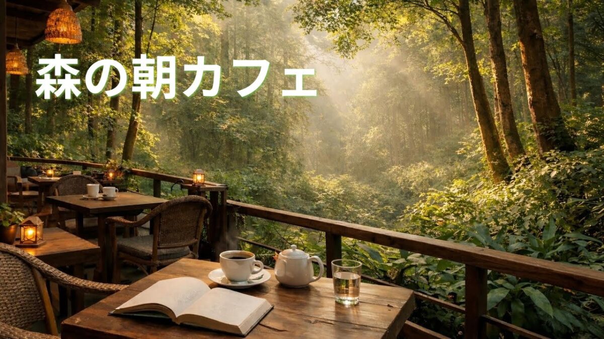 森の朝カフェBGM｜森林浴に包まれる静かな作業・読書・勉強時間