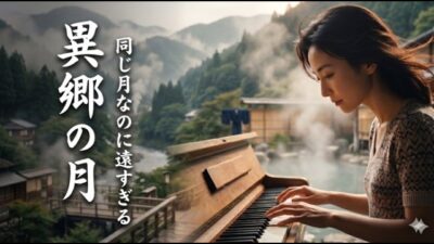 追憶のピアノ「山間の温泉・一人旅」演歌・歌謡メドレー｜作業用BGM