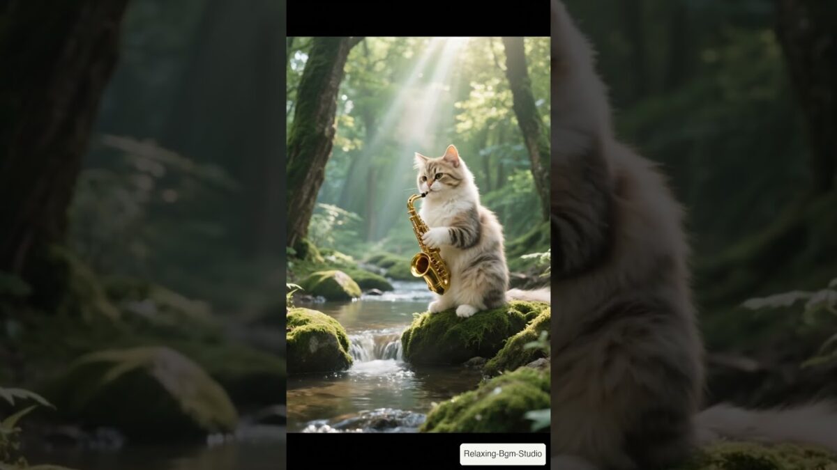 脳の疲れを洗う、森のせせらぎとピアノ。自律神経を整える森林浴BGM #shorts