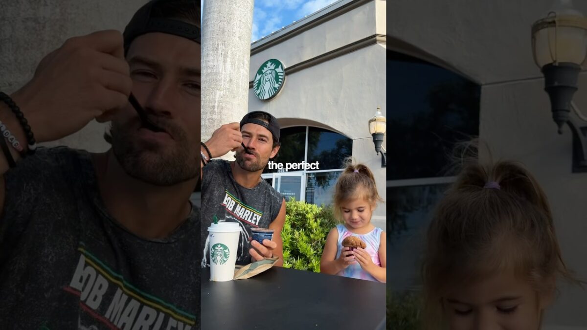 Fit dad morning routine ⚡️ MUSH now available at @starbucks #ad 🔥