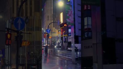 👆 Full 4K Video はこちら | 新宿 雨の夜散歩☔️ Shinjuku Neon Walk #Shorts  #travel #asmrnightwalk  #japantravel