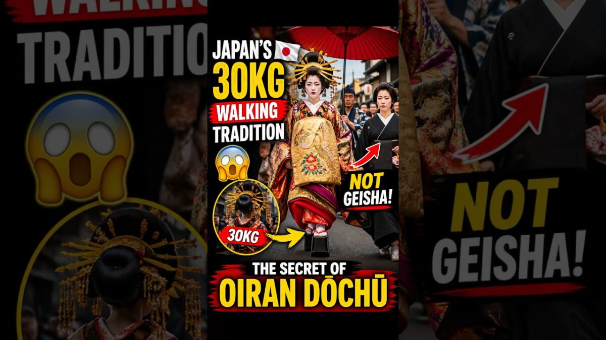 Japan’s 30KG Walking Tradition 😱 | The Secret of Oiran Dōchū