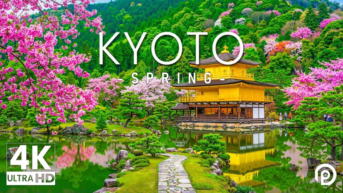 Kyoto, Japan in Spring 4K – Amazing Beautiful Nature Scenery with Relaxing Music