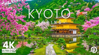 Kyoto, Japan in Spring 4K – Amazing Beautiful Nature Scenery with Relaxing Music