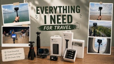 My Travel Essentials as a Solo Creator 📷✈️