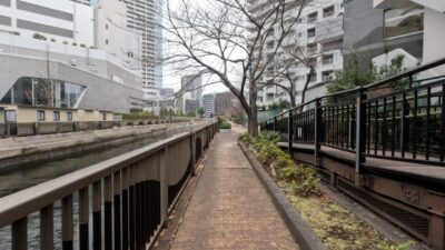 Peaceful Canal Walk in Tokyo – Shibaura Canal Japan POV