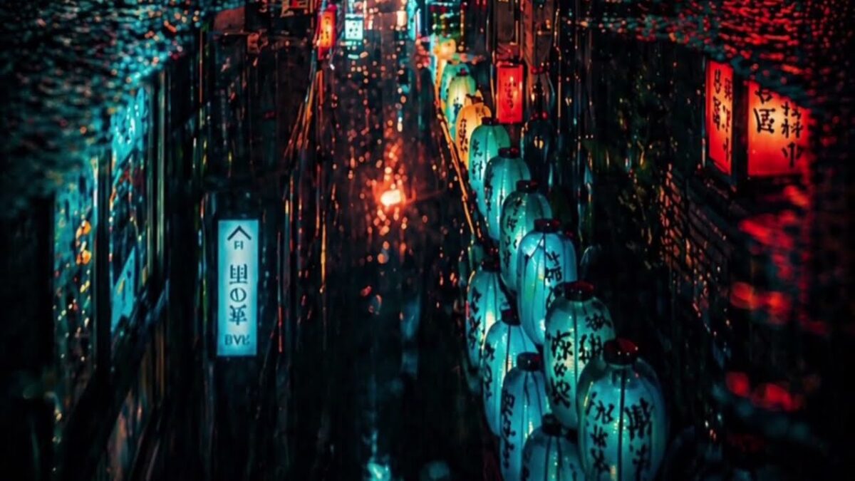 Rainy Night in Japan – Quiet Walk