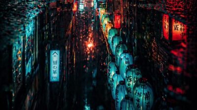 Rainy Night in Japan – Quiet Walk