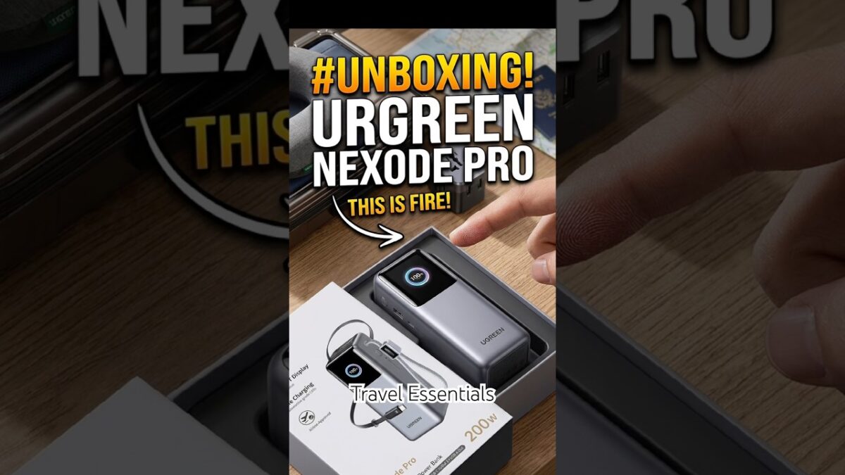 Travel Essentials! 200watt Power Bank 🔋 #travel #tech #unboxing #revew #reveal #shorts #ugreen