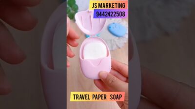 Travel Paper Soap Sheets Portable Hand Wash Soap Mini Soap for Travel & Outdoor Use #amazon #yt