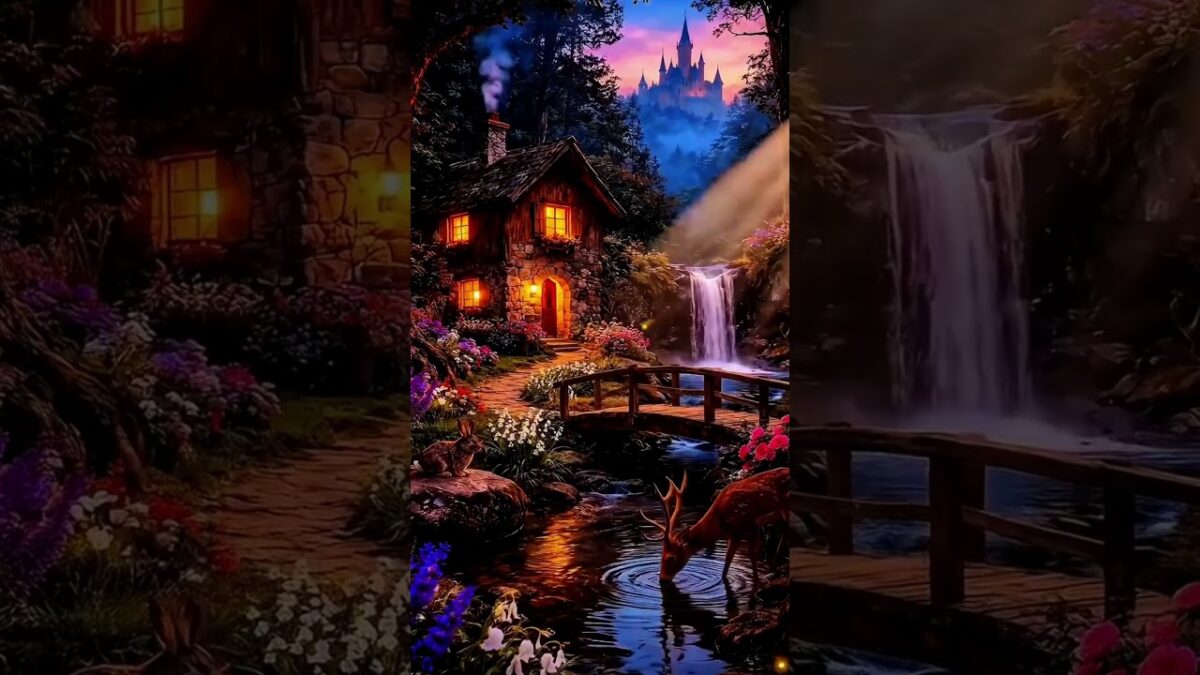 Waterfall Sounds That Put You to Sleep Instantly #deepsleep #nature #asmr #shorts