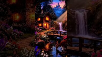 Waterfall Sounds That Put You to Sleep Instantly #deepsleep #nature #asmr #shorts