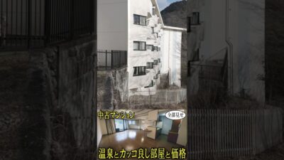 【冒頭切り抜き】信玄の隠し湯天然温泉と、カッコイイ部屋と、価格。緑豊かな川沿いの最上階１ＬＤＫ『中古マンション・グラントピア丹沢』藤和不動産　#ルームツアー　#リゾートマンション　#丹沢湖マンション