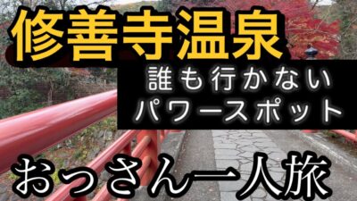 おっさん一人旅　修善寺温泉