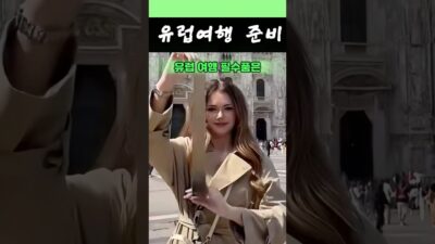 유럽 여행 필수품은