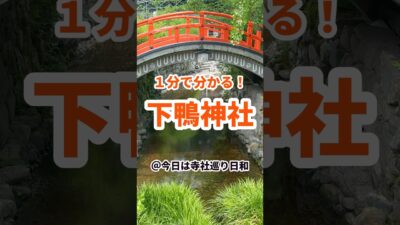 【京都観光】1分で分かる下鴨神社の見どころ