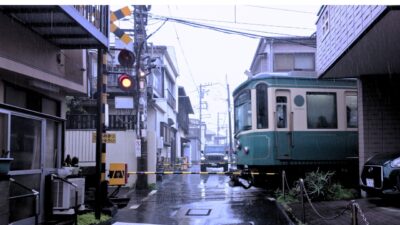 雨の鎌倉・江ノ電沿線散歩 1時間20分 【作業用・勉強用】 ☔️ (Umbrella Rain Binaural Sounds For Sleep and Study) [4K ASMR]